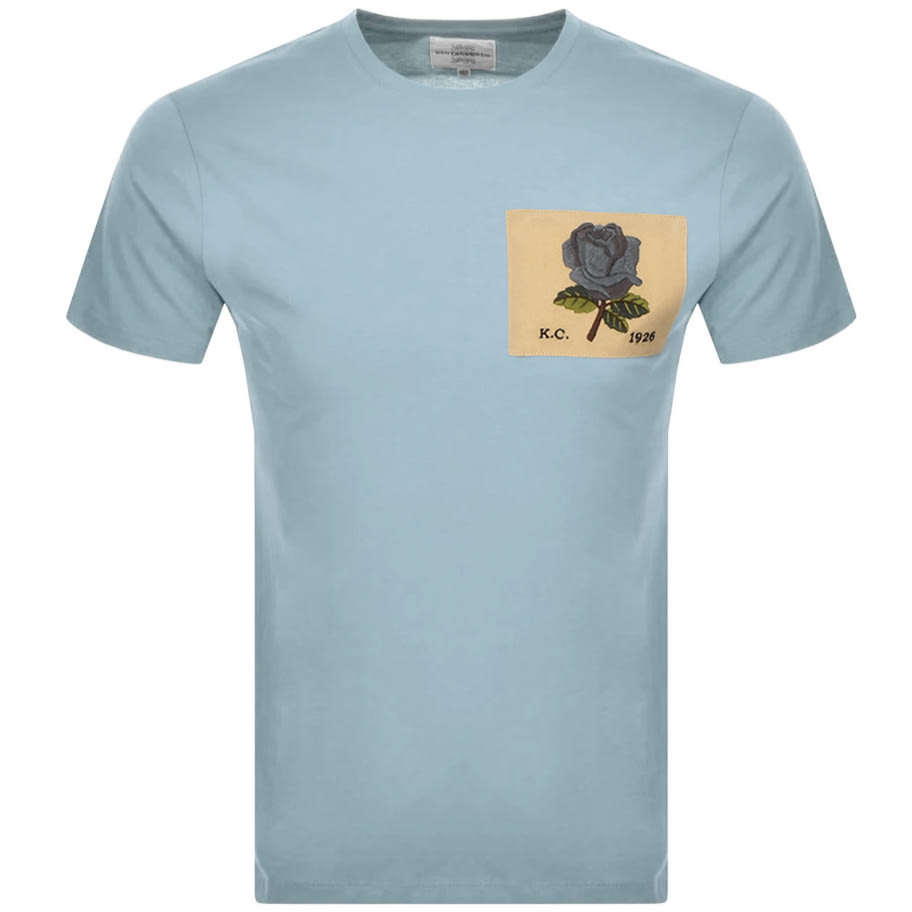 Alternative Image for ProductKent And Curwen Rose T Shirt Blue1